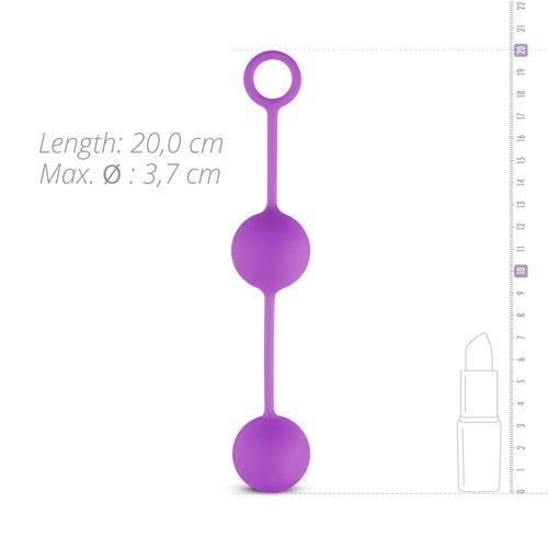 Вагинальные шарики Love balls With Counterweight, Purple