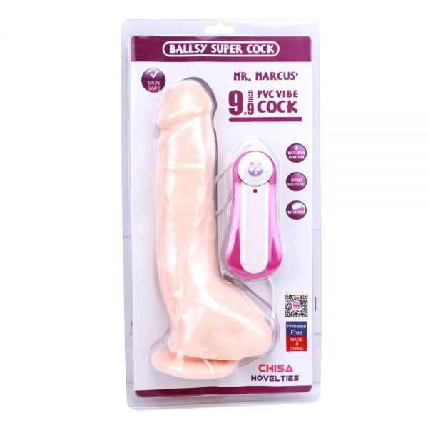 Вибромассажер MR.MARCUS' 9.9" Vibrating Dildo, Flesh