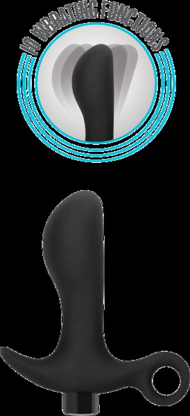 Анальная пробка Blush Anal Adventures Platinum Silicone Vibrating Pros