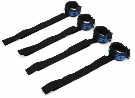 Набор бдсм для кровати WHIPSMART DIAMOND BED RESTRAIN KIT BLUE