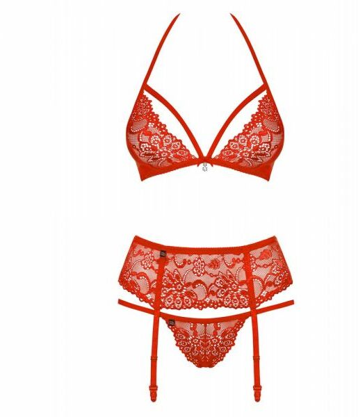 410929 Комплект Obsessive 838-SEG-3 SET L/XL красный