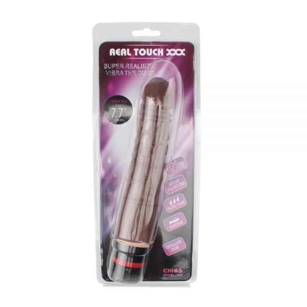 Вибромассажер 7.7” Vibe Cock, Brown