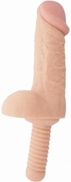 Фаллоимитатор BIGSTUFF DONG WITH HANDLE 9.5' FLESH
