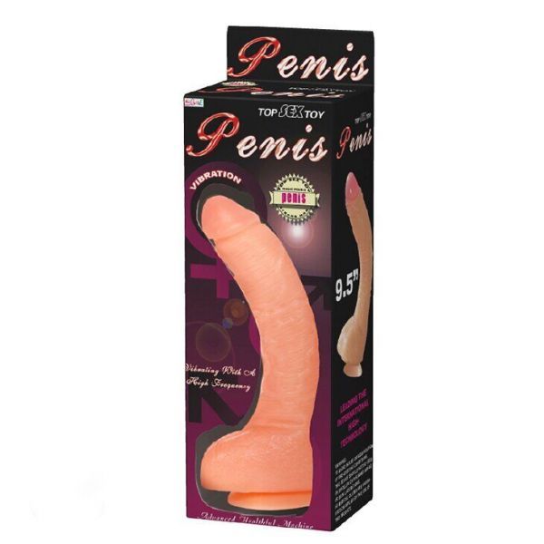 Вибратор на присоске TOP PENIS, Flesh