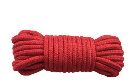 Веревка для бондажа BONDAGE ROPE 10M, Red