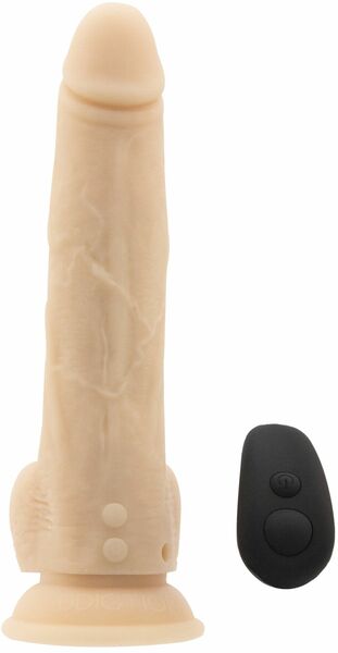 Фаллоимитатор ADDICTION - Naked - 9" Thrusting Dildo with Remote - Vanilla