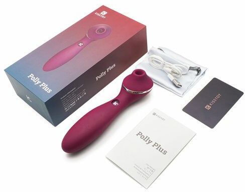 Вакуумный вибратор KisToy Polly Plus Violet