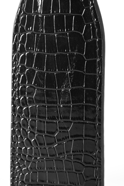 Шлепалка BLAZE LUXURY PADDLE CROCO BLACK