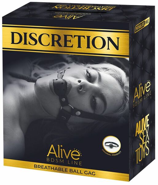 Воздухопроницаемый кляп Alive Discretion Red