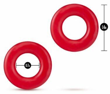 Набор эрекционных колец STAY HARD DONUT RINGS RED