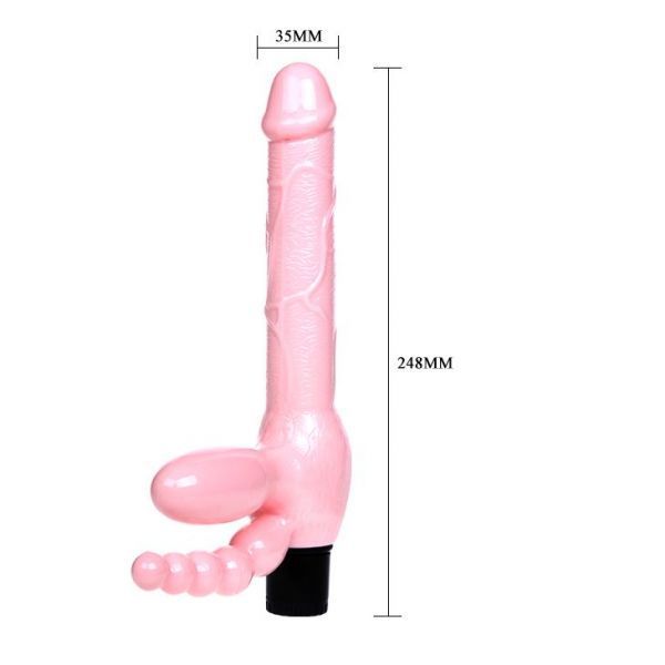Страпон безремневой анально- вагинальный SUPER STRAPLESS DILDO