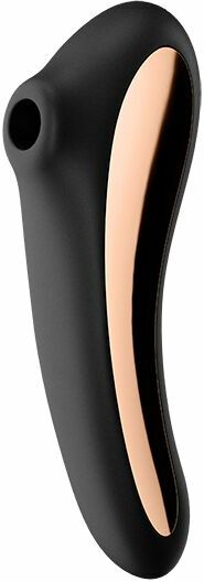 Вакуумный стимулятор с вибрацией Satisfyer Dual Kiss Black