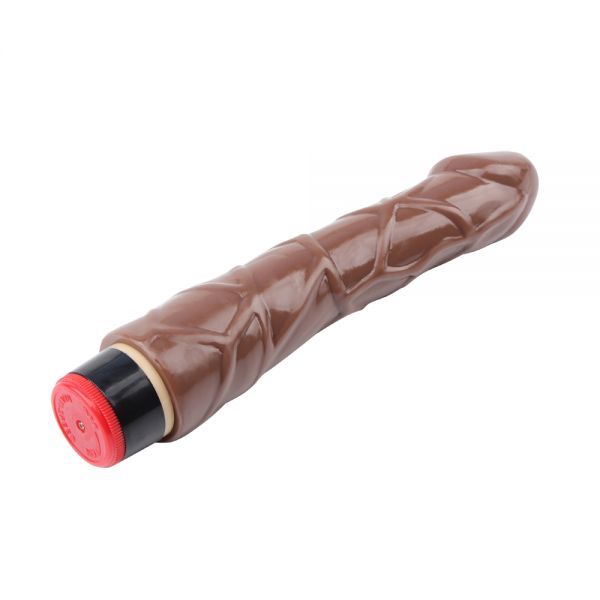 Вибромассажер 9” Vibe Cock, Brown
