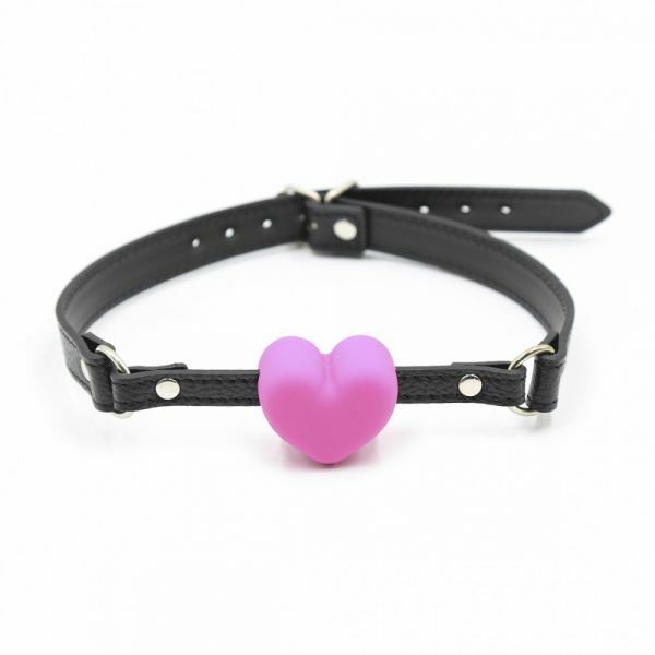 F61287 Кляп сердце Silicone Luxury Fetish Pink