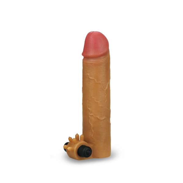 Насадка с вибрацией Add 2&quot; Vibrating Silicone Extender, Brown