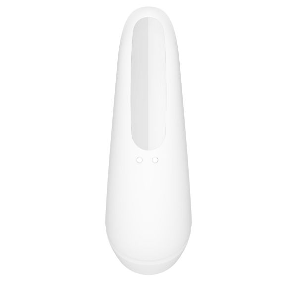Вакуумный клиторальный стимулятор Satisfyer Curvy 1+ White с управлением через интернет