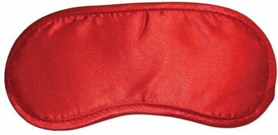 Маска на глаза Sex And Mischief - Satin Red Blindfold, тканевая, красная