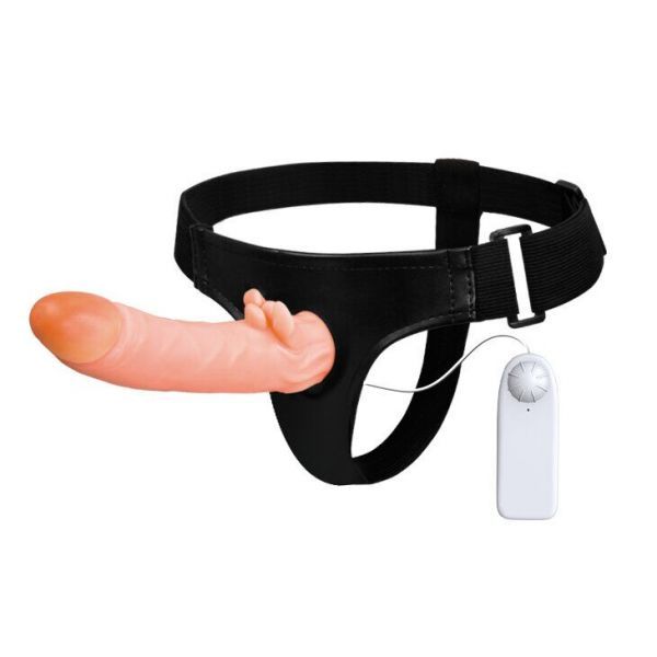 Страпон пустотелый с вибрацией Sensual Comfort