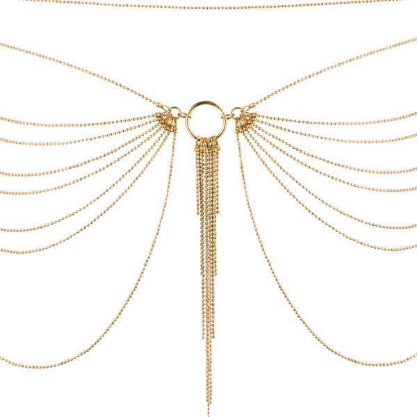 Цепочка трусики или лиф Bijoux Indiscrets MAGNIFIQUE Waist Chain - Gold, украшение на тело