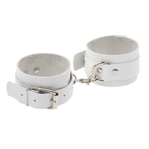 Наручники Leather Standart Hand Cuffs, White