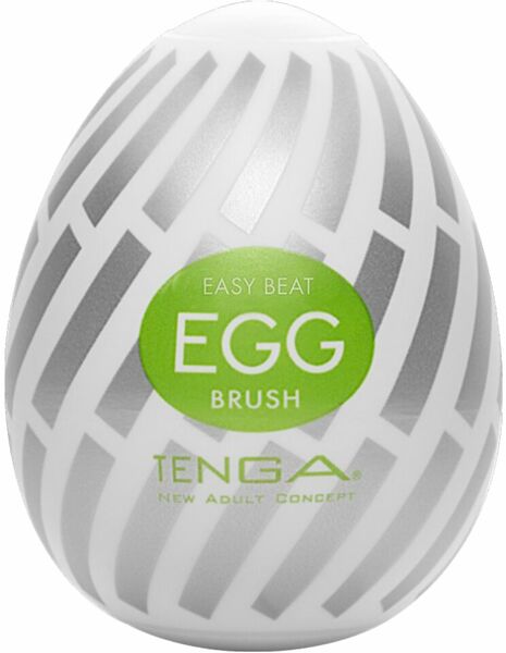 Мастурбатор-яйцо Tenga Egg Brush с рельефом в виде крупной щетины