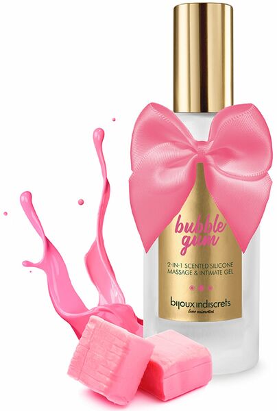 Лубриканты на силиконовой основе для секса и массажа Bijoux Indiscrets BUBBLEGUM 2 in 1