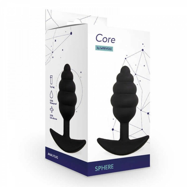 Анальная пробка L Sphere черная Le Frivole