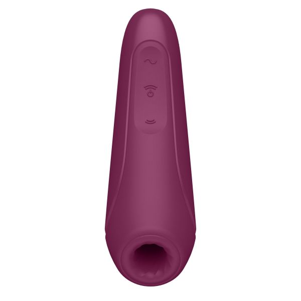 Вакуумный клиторальный стимулятор Satisfyer Curvy 1+ Rose Red с управлением через интернет