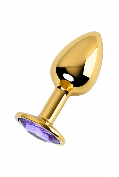 Анальная пробка Loveshop Gold Metal violet ,M