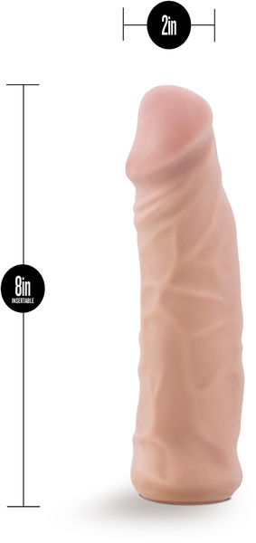 Реалистичная насадка LOCK ON 8INCH REALISTIC LOCK ON DILDO