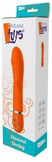 Вибромассажер DREAM TOYS DIAMOND DARLING, ORANGE
