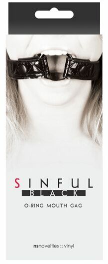 Кляп SINFUL BLACK O-RING MOUTH GAG