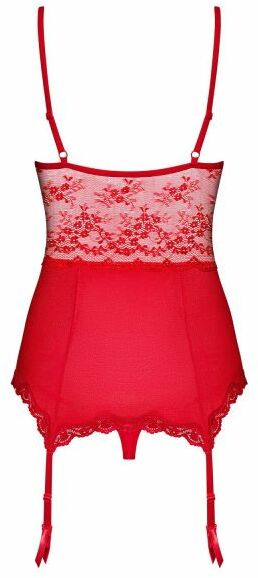 Корсет с подвязками для чулок Obsessive Lovica corset XXL