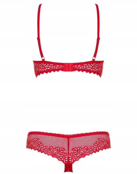 Комплект Obsessive ALABASTRA 2-PCS SET RED S/M