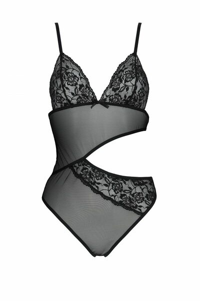 Боди с ажурным лифом Christa Body black S/M — Passion