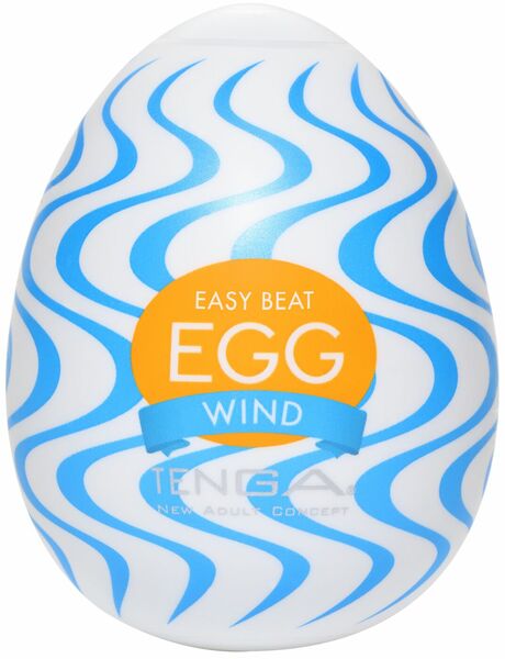 Мастурбатор-яйцо Tenga Egg Wind с зигзагообразным рельефом