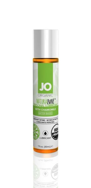 Смазка на водной основе System JO NATURALOVE - ORGANIC (30 мл) с экстрактом листьев агавы и ромашки