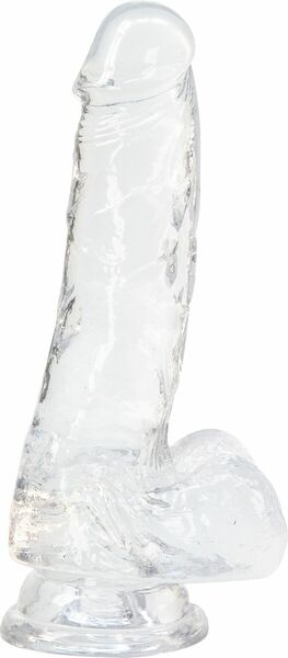 Фаллоимитатор ADDICTION - Crystal Clear Dildo with Balls - 7"