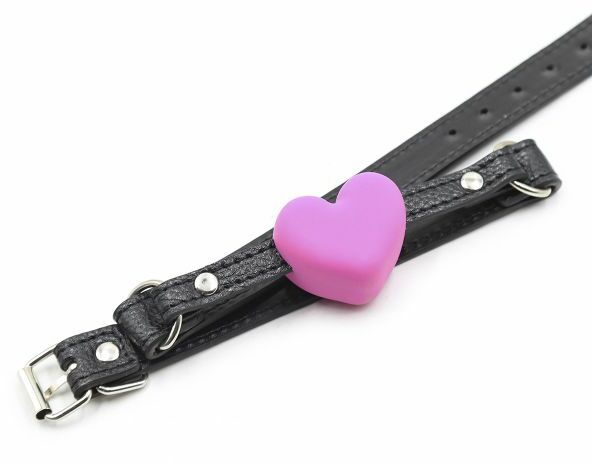 F61287 Кляп сердце Silicone Luxury Fetish Pink