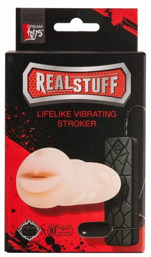 Вагина мастурбатор REALSTUFF VIBRATING MASTURBATOR MOUTH