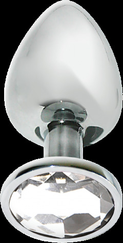 T370205 Анальная пробка с камнем MAI No.72 METAL PLUG WITH STONE S