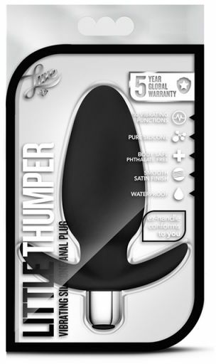 Анальная пробка LUXE LITTLE THUMPER, BLACK