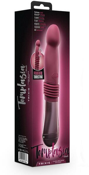 ВибраторTEMPTASIA TRIXIE THRUSTING DILDO WINE