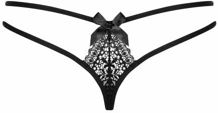 Стринги женск INTENSA DOUBLE THONG Obsessive черный SM