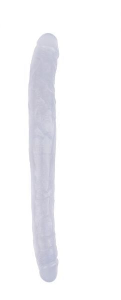 Двухсторонний фаллоимитатор 17.8 Inch Dildo, Clear