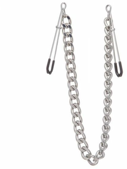 Зажимы на соски Nipple play пинцет Chain Heavy Metall