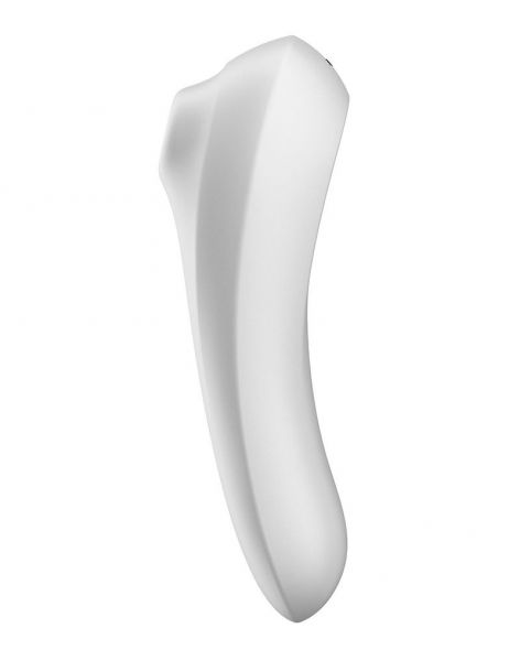 Смарт вибратор и вакуумный стимулятор 2-в-1 Satisfyer Dual Pleasure White