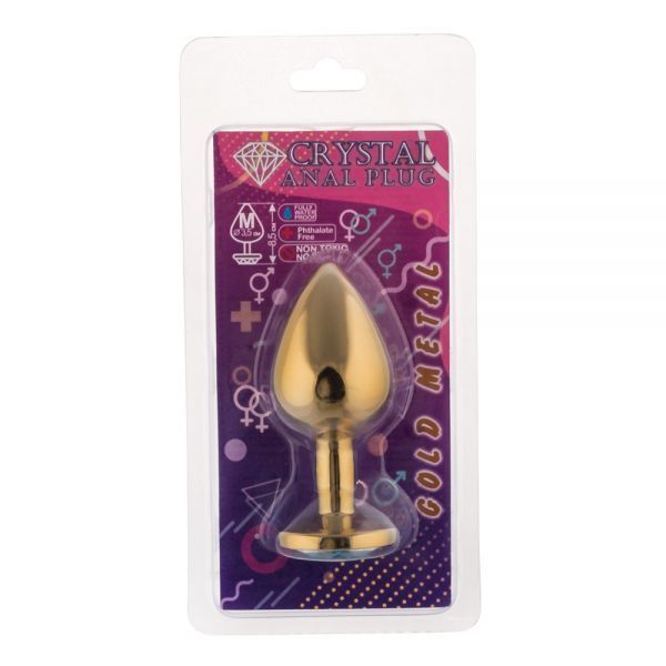 Анальная пробка,Gold Topaz, M