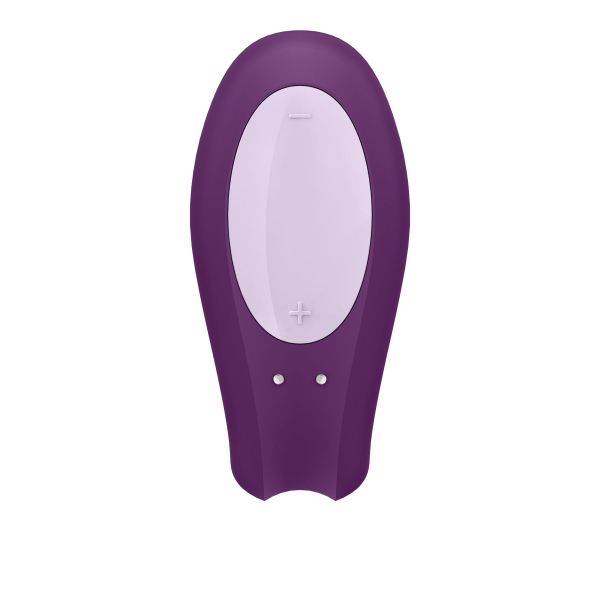 Смарт-вибратор для пар Satisfyer Double Joy Violet с широким клиторальным стимулятором