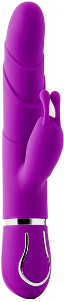 Двойной вибратор кролик Dream Toys VIBES OF LOVE FLORAL FANTASY PURPLE